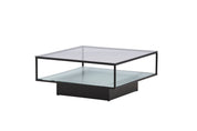 Furniture Fashion Maglehem Soffbord 90x90, Svart - Azalea Home