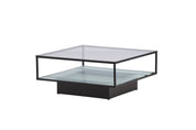 Furniture Fashion Maglehem Soffbord 90x90, Svart - Azalea Home