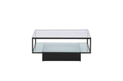 Furniture Fashion Maglehem Soffbord 90x90, Svart - Azalea Home