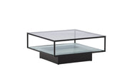 Furniture Fashion Maglehem Soffbord 90x90, Svart - Azalea Home
