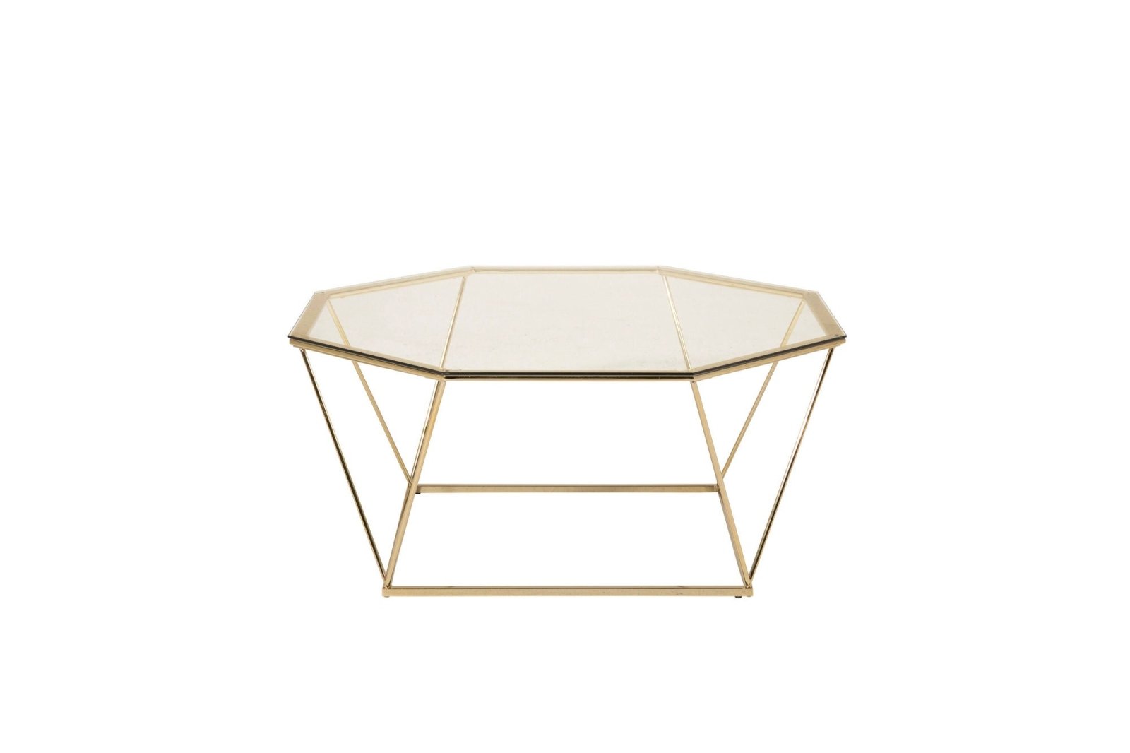Furniture Fashion Österlen Soffbord 100x100, Mässing - Azalea Home