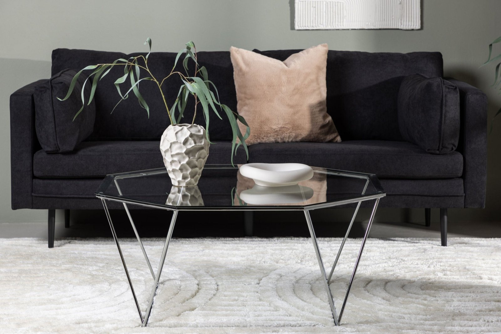 Furniture Fashion Österlen Soffbord Ø100, Krom - Azalea Home