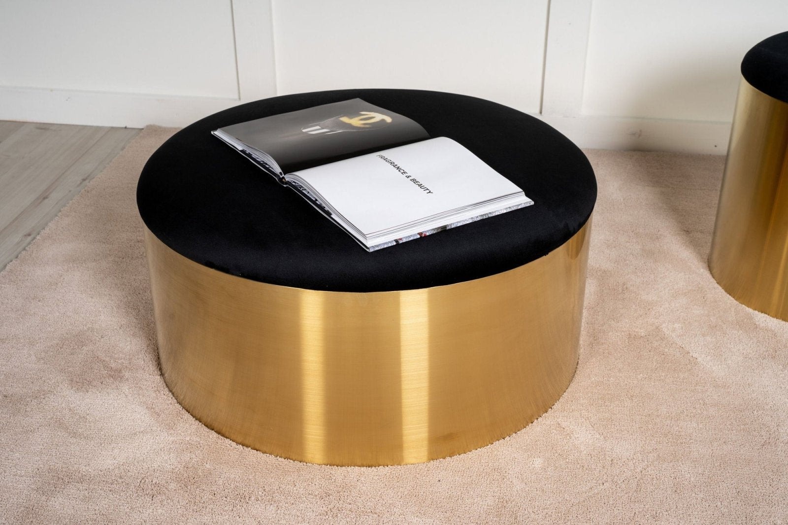 Furniture Fashion Sittpuff Ø75, Mässing - Azalea Home