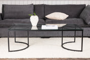 Furniture Fashion Skanör Soffbord 70 x 140 cm, Svart - Azalea Home