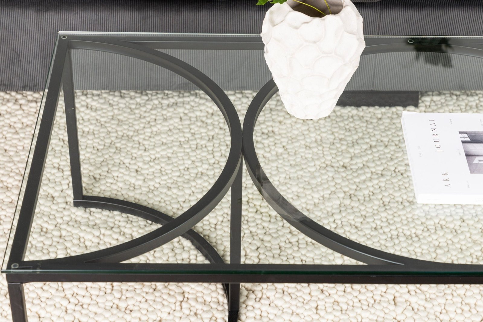Furniture Fashion Skanör Soffbord 70 x 140 cm, Svart - Azalea Home