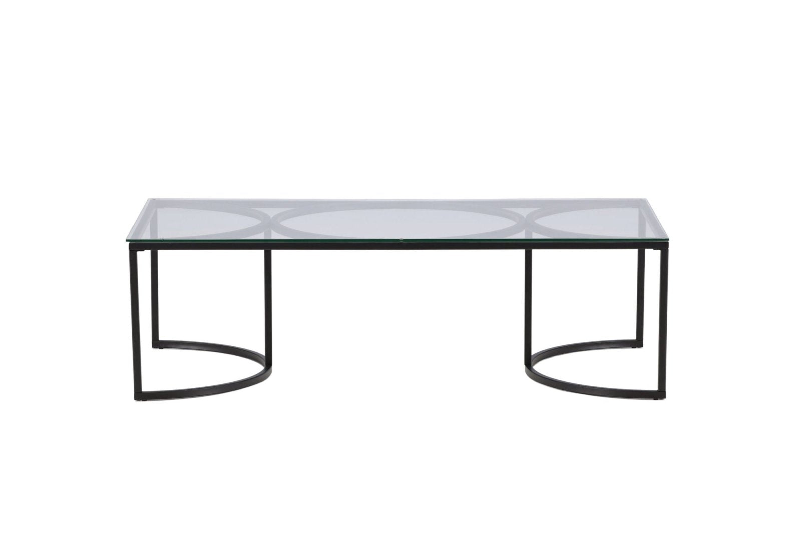 Furniture Fashion Skanör Soffbord 70 x 140 cm, Svart - Azalea Home