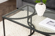 Furniture Fashion Skanör Soffbord 70 x 140 cm, Svart - Azalea Home
