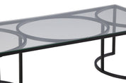 Furniture Fashion Skanör Soffbord 70 x 140 cm, Svart - Azalea Home