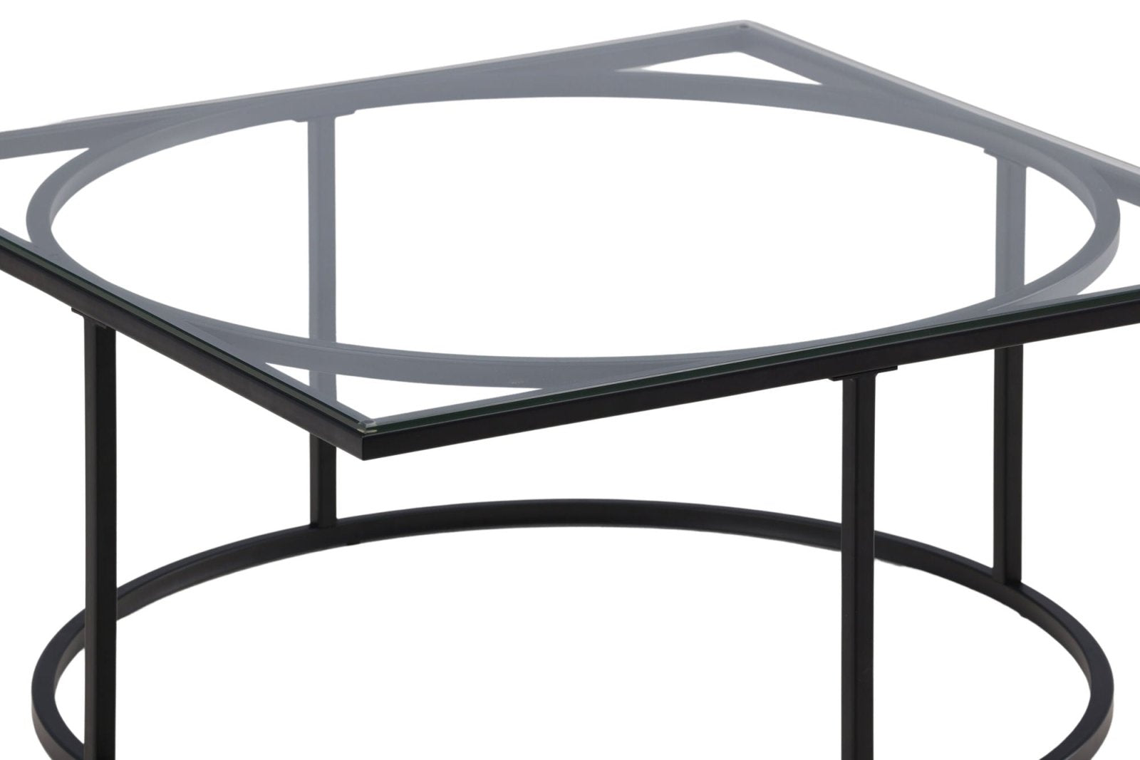 Furniture Fashion Skanör Soffbord 90x90, Svart - Azalea Home