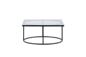 Furniture Fashion Skanör Soffbord 90x90, Svart - Azalea Home