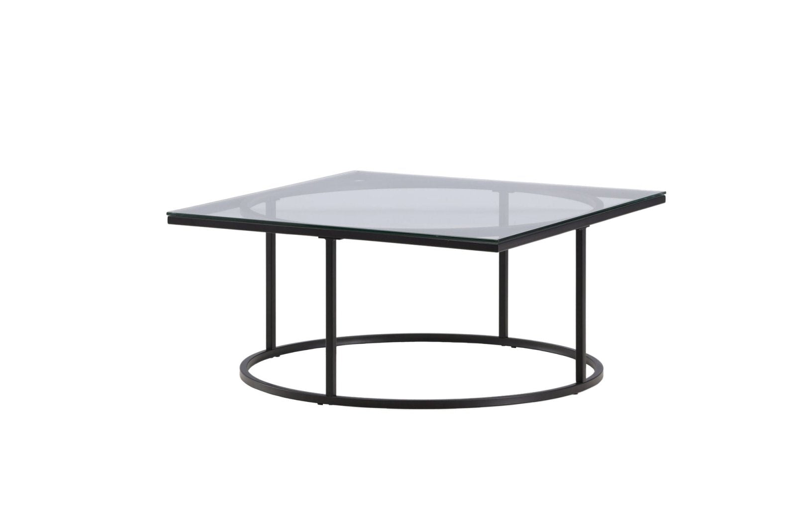 Furniture Fashion Skanör Soffbord 90x90, Svart - Azalea Home