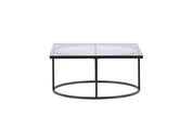 Furniture Fashion Skanör Soffbord 90x90, Svart - Azalea Home