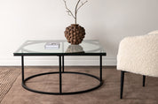 Furniture Fashion Skanör Soffbord 90x90, Svart - Azalea Home