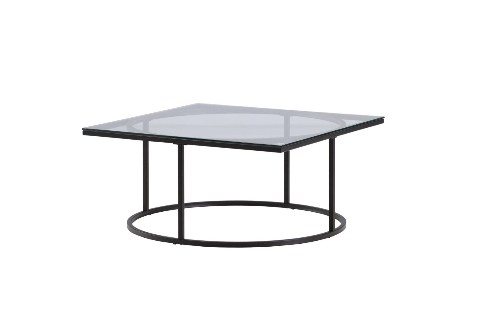 Furniture Fashion Skanör Soffbord 90x90, Svart - Azalea Home