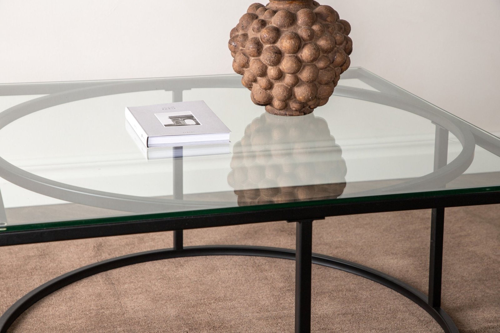 Furniture Fashion Skanör Soffbord 90x90, Svart - Azalea Home
