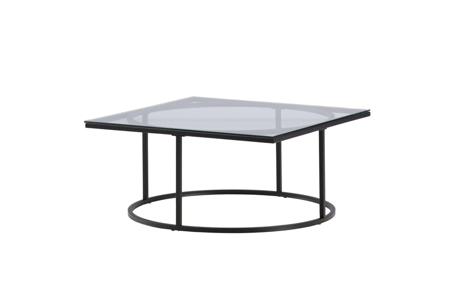Furniture Fashion Skanör Soffbord 90x90, Svart - Azalea Home