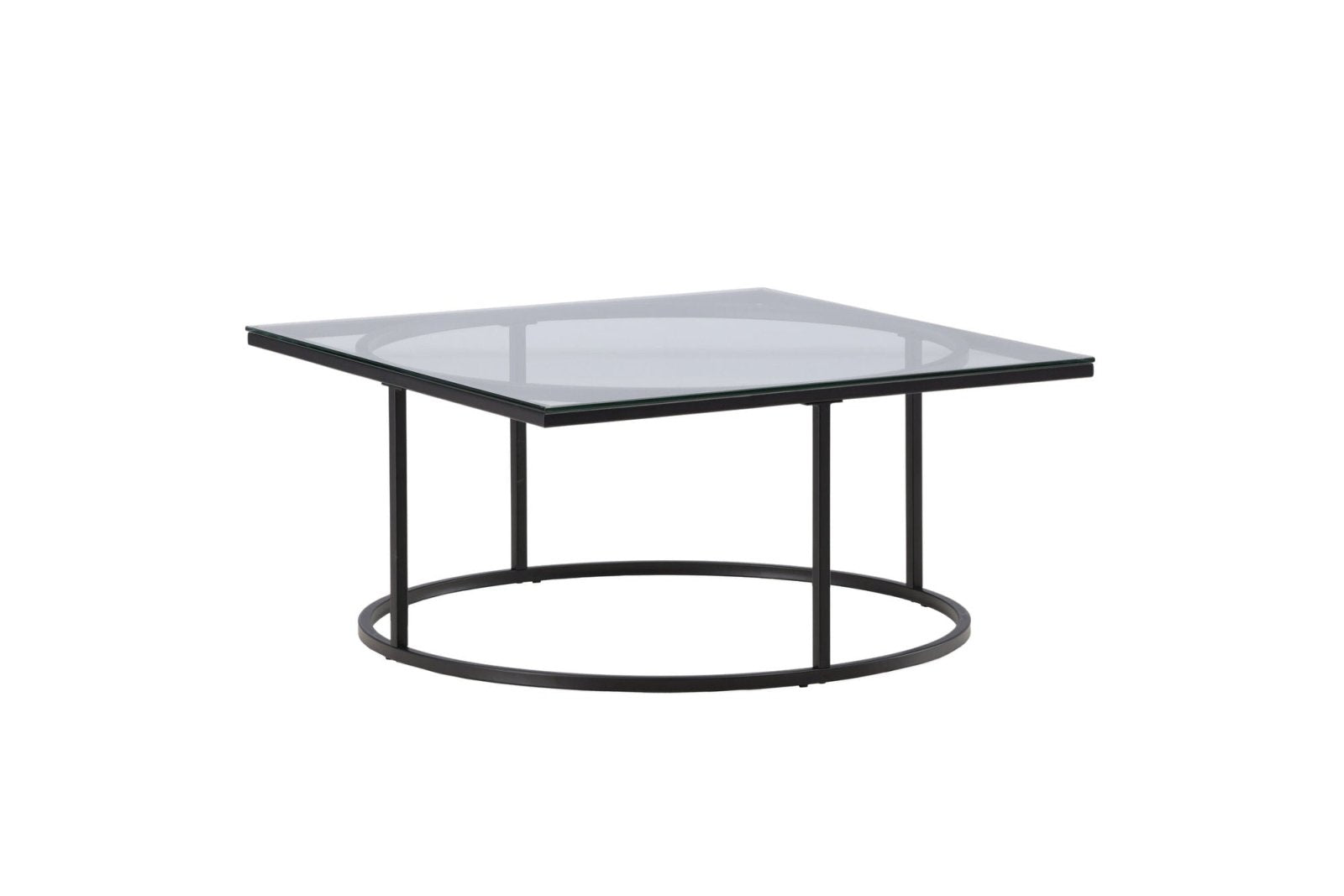 Furniture Fashion Skanör Soffbord 90x90, Svart - Azalea Home