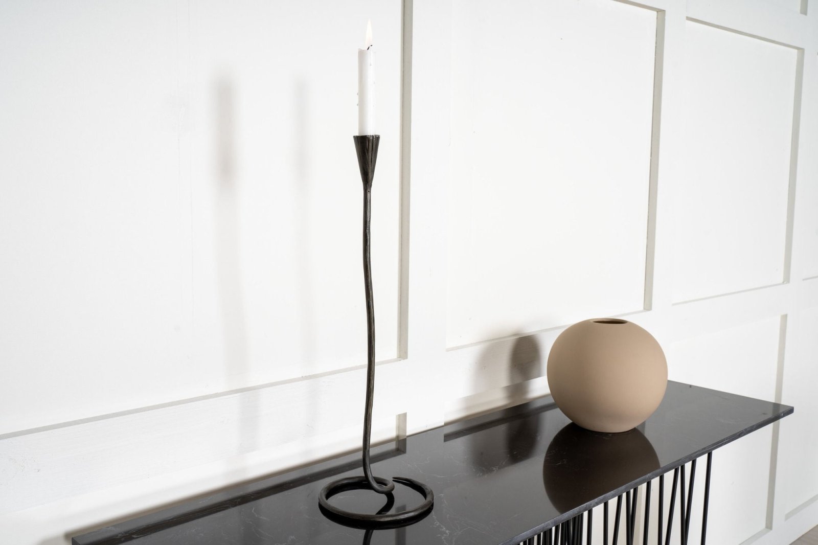 Furniture Fashion Stone Avlastningsbord, Svart - Azalea Home