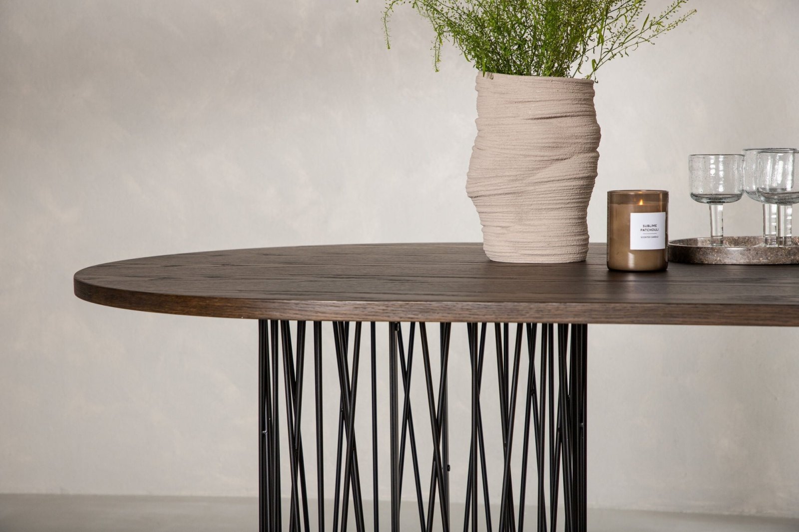 Furniture Fashion Stone Matbord 100x220, Brun - Azalea Home