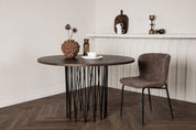 Furniture Fashion Stone Matbord Ø120, Brun - Azalea Home
