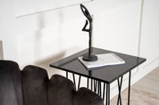 Furniture Fashion Stone Sidobord 40 x 40 cm, Svart - Azalea Home
