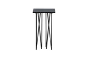 Furniture Fashion Stone Sidobord 40 x 40 cm, Svart - Azalea Home