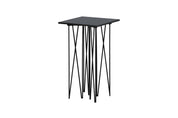 Furniture Fashion Stone Sidobord 40 x 40 cm, Svart - Azalea Home