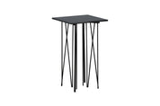 Furniture Fashion Stone Sidobord 40 x 40 cm, Svart - Azalea Home