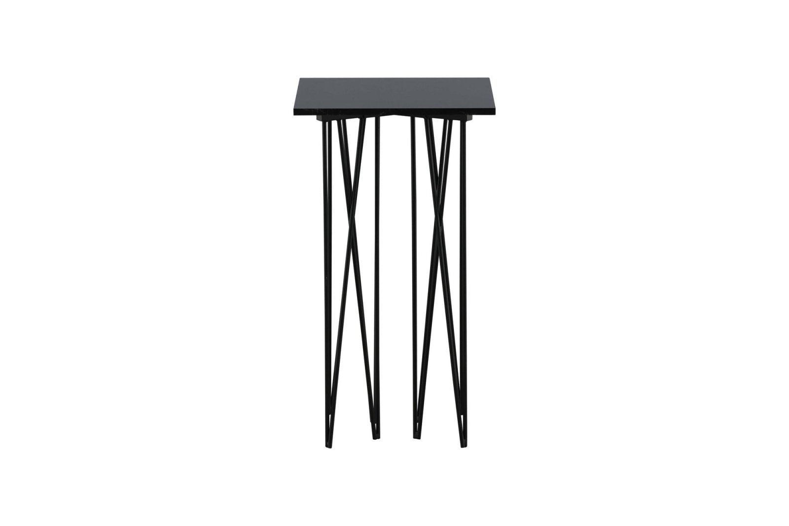 Furniture Fashion Stone Sidobord 40 x 40 cm, Svart - Azalea Home