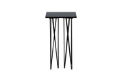 Furniture Fashion Stone Sidobord 40 x 40 cm, Svart - Azalea Home