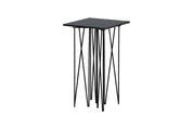 Furniture Fashion Stone Sidobord 40 x 40 cm, Svart - Azalea Home