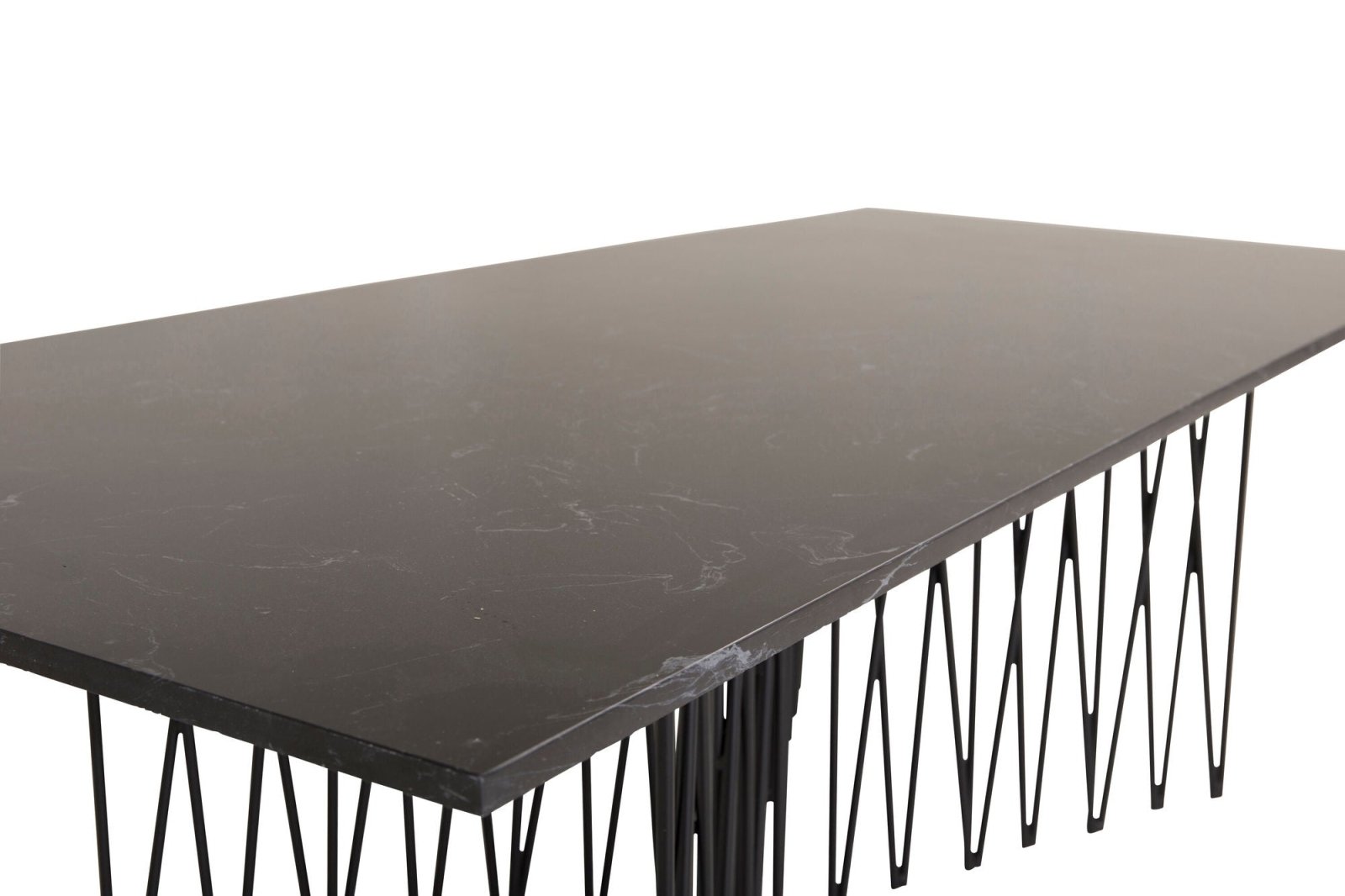 Furniture Fashion Stone Soffbord 60 x 140 cm, Svart - Azalea Home