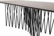 Furniture Fashion Stone Soffbord 60 x 140 cm, Svart - Azalea Home