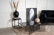 Furniture Fashion Stone Soffbord 60 x 140 cm, Svart - Azalea Home