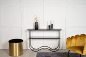 Furniture Fashion Wavy Avlastningsbord, Svart - Azalea Home