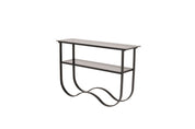 Furniture Fashion Wavy Avlastningsbord, Svart - Azalea Home