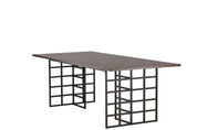 Furniture Fashion Ystad Matbord 100x220, Brun - Azalea Home