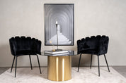 Furniture Fashion Ystad Soffbord Ø80, Mässing - Azalea Home