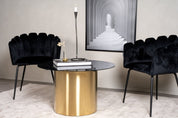 Furniture Fashion Ystad Soffbord Ø80, Mässing - Azalea Home