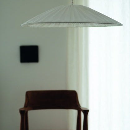 Hallbergs Belysning Amanda Taklampa 70cm, Linne Vit - Azalea Home