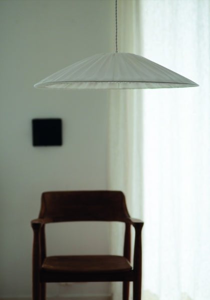 Hallbergs Belysning Amanda Taklampa 70cm, Linne Vit - Azalea Home