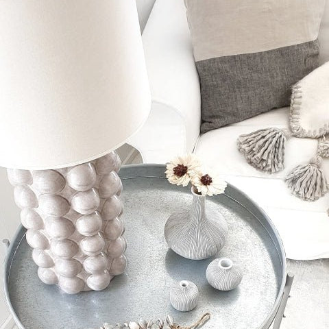 Hallbergs Belysning Bubbels Lampfot L H49cm, Beige - Azalea Home