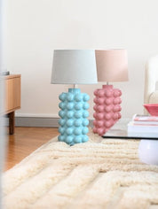 Hallbergs Belysning Bubbels Lampfot L H49cm, Blå - Azalea Home