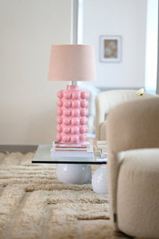 Hallbergs Belysning Bubbels Lampfot L H49cm, Dimrosa - Azalea Home