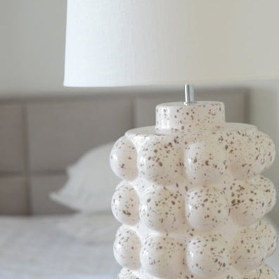 Hallbergs Belysning Bubbels Lampfot L H49cm, Stracciatella - Azalea Home