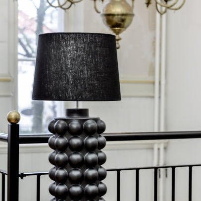 Hallbergs Belysning Bubbels Lampfot L H49cm, Svart - Azalea Home