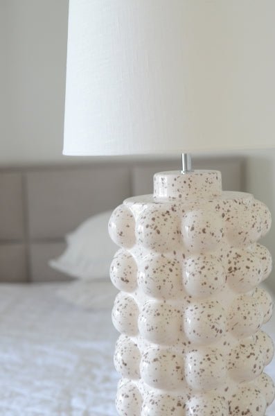 Hallbergs Belysning Bubbels Lampfot M H38cm, Stracciatella - Azalea Home