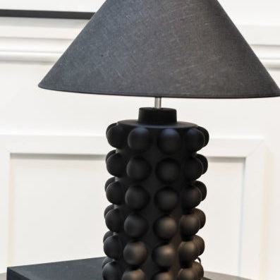 Hallbergs Belysning Bubbels Lampfot M H38cm, Svart - Azalea Home