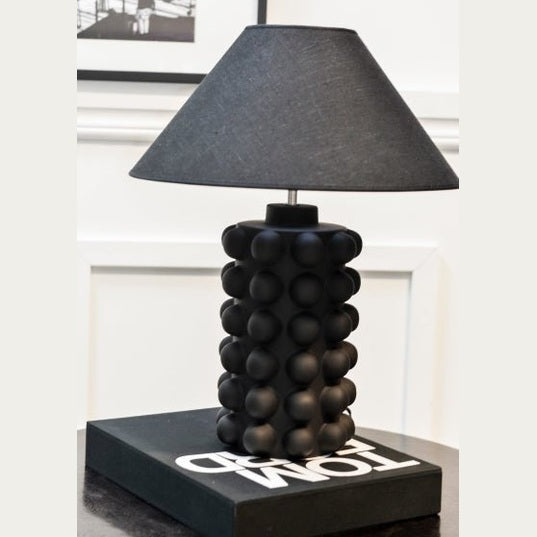 Hallbergs Belysning Bubbels Lampfot M H38cm, Svart - Azalea Home