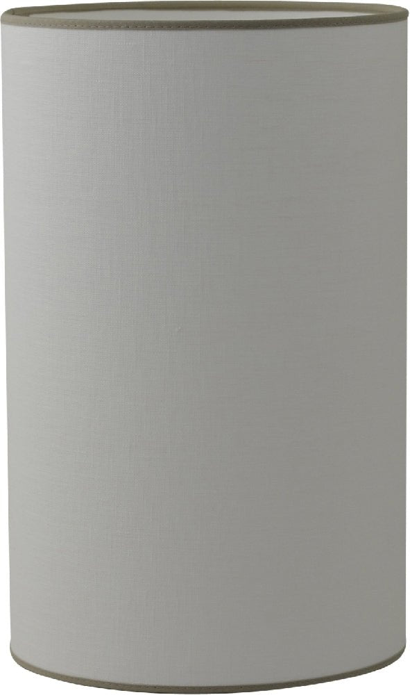 Hallbergs Belysning Carolin Lampskärm 25cm, Vit/Sand - Azalea Home